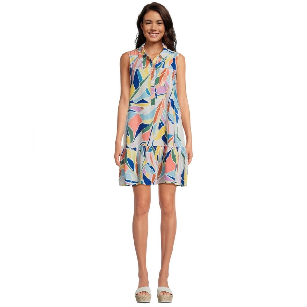 Time and Tru Women's and Women's Sleeveless Shirt Dress